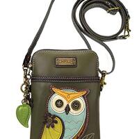 Chala Handbags Owl Gen A Cellphone Crossbody Handbag - Convertible Strap