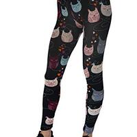 Sleepy Owl Fashion FeatherSoft Printed Legging