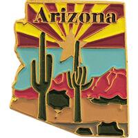 Arizona State Shaped Map Lapel Metal Pin