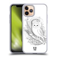 Head Case Designs Owl Flourishing Caligraphy Soft Gel Case Compatible with Apple iPhone 11 Pro