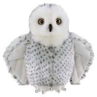 Bearington Blizzard Plush Snowy Owl Stuffed Animal, 10 inches