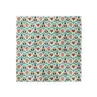 Ambesonne Owl Headscarf, Clothed Owls Male Female, Hijab Scarf, 21" X 21"