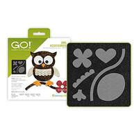 AccuQuilt GO! Owl Accessories Accurate Fabric Cutting Die with 5 Multiple Owl-Based Designs Shapes a