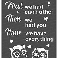 CrafTreat Family Quote Stencils for Painting on Wood, Canvas and Fabric - Precious Baby - Size: A4 (