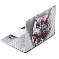 MightySkins Carbon Fiber Skin for Google Pixelbook - Owl Wink | Protective, Durable Textured Carbon 