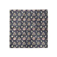 Ambesonne Owl Head Scarf, Abstract Owls and Crescent, Hair Wrap, 35" X 35"