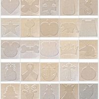20 Pack Laser Cut 6" Clear Acrylic Blank Shapes Smooth Edge Transparent Plexiglass Designs 1/8