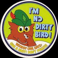 I'm No Dirty Bird! Woodsy Owl Says: Give A Hoot Don't Pollute Vintage Decal Sticker Souven