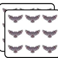 Owl Totem African Indian Pattern 2" 18 Pack Planner Calender Scrapbooking Crafting Stickers