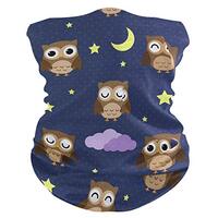 MOYYO Cute Owls Face Sun Dust Mask Bandanas Seamless Elastic Head Wrap Neck Gaiter Magic Scarf Headb