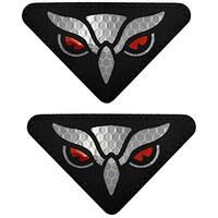 Owl Eyes Reflective Patch - Hook and Loop Fasteners Backing - for Clothes Backpack Hats Jackets Team