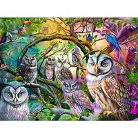 1000 Piece Puzzle for Adults Rose Cat Khan Tropical Owls 27X20 Hidden Image Jigsaw by Playview Brand