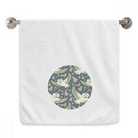 DIYthinker Lovely Birds Owls Dark Floral Patterns Hand Towel Bath Facecloth Soft Cotton Washcloth