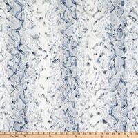 Shannon Minky Luxe Cuddle Snowy Owl Navy, Fabric by the Yard