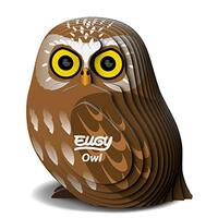 Eugy Owl 3D Puzzle, 24 Piece Eco-Friendly Educational Toy Puzzles for Boys, Girls & Kids Ages 6+