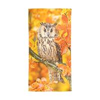 Owl Woman Chiffon Scarf Ladies Soft Wrap Silk Shawl