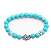 SBI Jewelry Lucky Family Tree Owl Flower Turtle Bracelets Animal Charm Turquoise Bohemian Jewelry fo