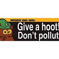 Woodsy Owl Says: Give a Hoot! Don't Pollute 1977 Decal Retro Vintage Decal Sticker Souvenir Ska