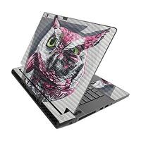 MightySkins Carbon Fiber Skin for Alienware M15 R3 (2020) & M15 R4 (2021) - Owl Wink | Durable T