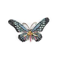 Caiyao Owl Hummingbird Butterfly Dragonfly Peacock Frog Bee Zoo World Kingdom Crystal Brooch Pin for