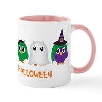 CafePress Happy Halloween Owls Mug 11 oz (325 ml) Ceramic Coffee Mug