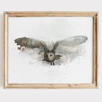 Double Exposure Owl Art Print - 8x10 | Bring the Wisdom and Beauty of Owls into Your Home or Office 