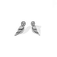 Boma Jewelry Sterling Silver Owl Stud Earrings