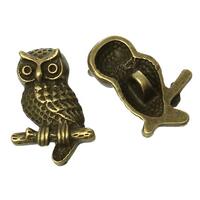 KARMELLING 10 PC Antique Bronze Alloy Sewing Shank Buttons Owl Animal Buttons 22mm x15mm(7/8" x