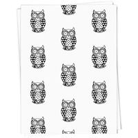 A1 'Owl' Gift Wrap/Wrapping Paper Sheet (GI00001037)