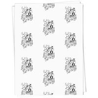 A1 'Owl and Pussy Cat' Gift Wrap/Wrapping Paper Sheet (GI00001985)