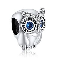 La Menars Owl Charms for Woman-925 Sterling Silver Dangle Pendant Bead,Girl Jewelry Beads Gifts for 