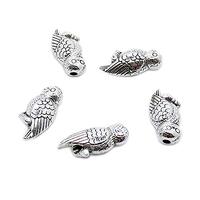 310 PCS Antique Silver Plated Jewelry Making Charms Supplies Crafting OR3X3O Owl Beads