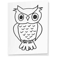 4 x 'Wise Owl' Gift Tags/Labels (GI00032422)