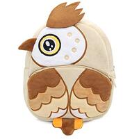 KISSOURBABY Zoo Toddler Kids Backpacks Cute Plush Little Girls Boys Animal Backpacks（Owl Brown）