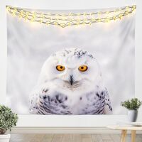 Feelyou Owl Tapestry Wall Hanging Bird Decor Tapestry 3D Animal Printed Wall Tapestry for Boys Girls