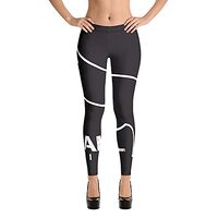 Mad Owl Fitness Womens Leggings - Fashion Tights Yoga Pants - Black (Small, s)