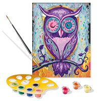 Ravensburger CreArt Dreaming Owl Paint by Numbers Kit for Adults - Painting Arts and Crafts for Ages