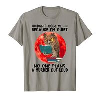 Don't Judge Me Because I'm Quiet No One Plans Funny Owl T-Shirt