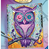 Ravensburger Dreamy Owl Paint by Numbers Kit for Children - Painting Arts and Crafts for Kids Age 12