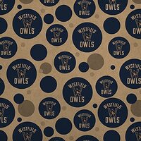 GRAPHICS & MORE Westfield State Owls Premium Kraft Gift Wrap Wrapping Paper Roll