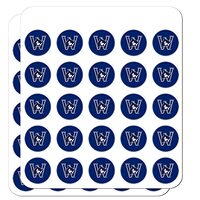 Westfield State Univeristy Owls Logo 1" Planner Calendar Scrapbooking Crafting Clear Stickers