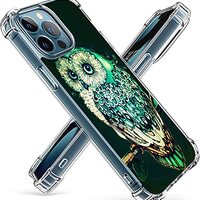 Owl Case for iPhone 13 Pro Max,Gifun Hard PC+TPU Bumper Clear Protective Case Compatible with iPhone