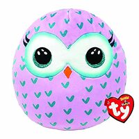 TY Winks Owl Squish a Boos 10" | Beanie Baby Soft Plush Toy | Collectible Cuddly Stuffed Teddy