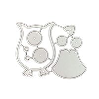 BUZHI Owl Metal Dies Cuts for Card Making,Carbon Steel Embossing Template Cutting Die Mould for Pape