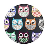 Colorful Owls Cute Pattern Pinback Button Pin