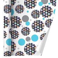 GRAPHICS & MORE Colorful Owls Cute Pattern Premium Gift Wrap Wrapping Paper Roll