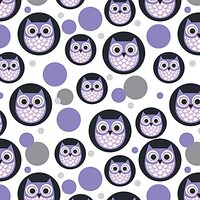 GRAPHICS & MORE Cute Purple Owl Premium Gift Wrap Wrapping Paper Roll