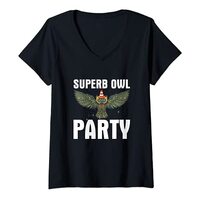 Womens Superb Owl Party What We Do in the Shadows Classic V-Neck T-Shirt