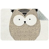 Nice Hand Drawn Cute Owl Design Small Washable are Rug, Indoor/Outdoor Holiday Floor Mats for Living