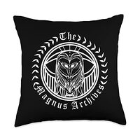 The Magnus Archives Spooky Owl Throw Pillow